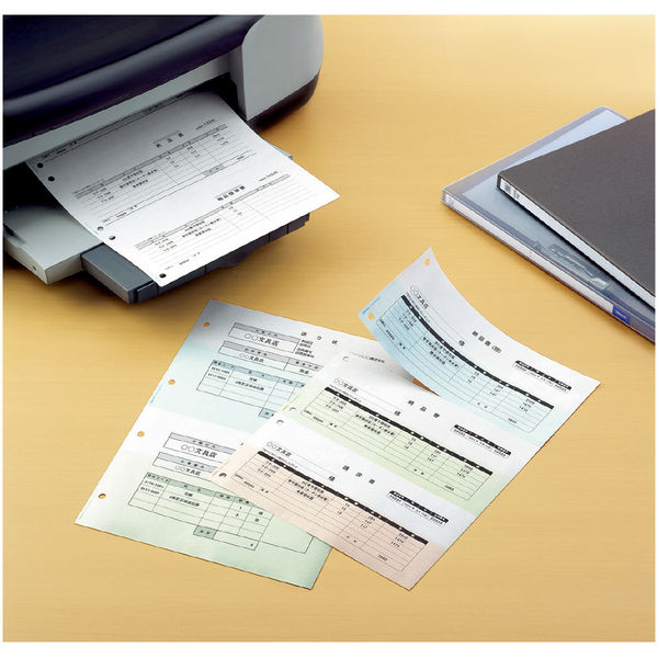 コクヨ プリンタ帳票マルチタイプ A4・6穴3分割カラー PCM-39HSC3 1箱