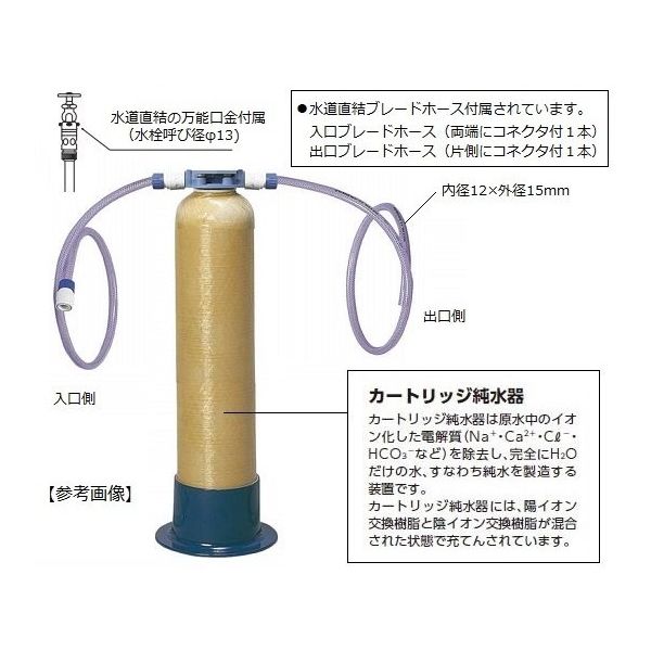 オルガノ カートリッジ純水器 G20D形 標準セット(電気伝導率計・前後