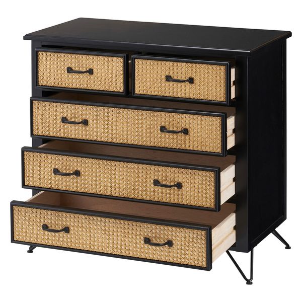 東谷 ROOM ESSENCE チェスト 幅800×奥行400×高さ740mm ブラック PM