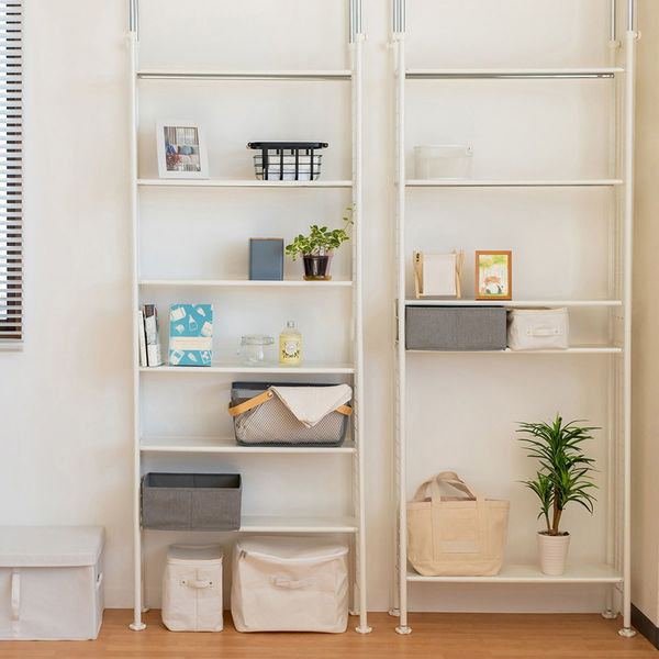 菊屋(KK) 突っ張りラック78 8段 TP-5405 1個（直送品） - アスクル