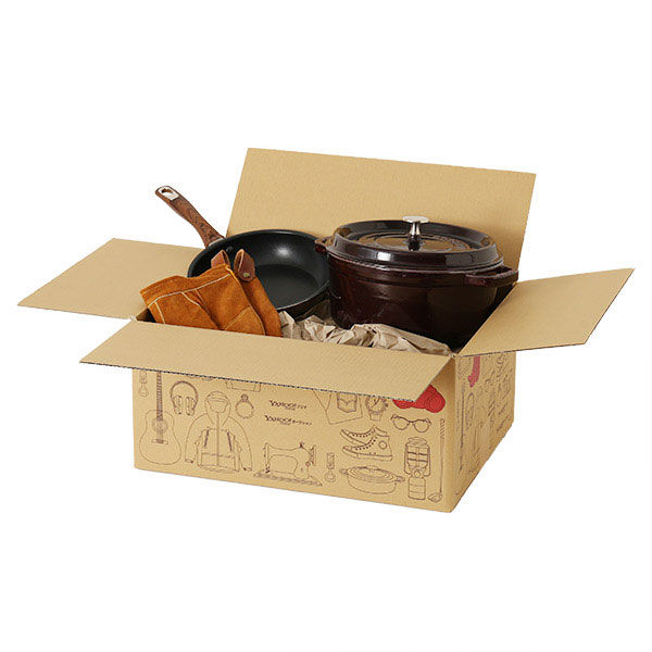 100サイズ】Yahoo!オークション&フリマデザイン ダンボール 1パック（3