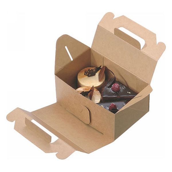 ケーキボックス 未晒し L 1袋（50枚入） オリジナル - アスクル