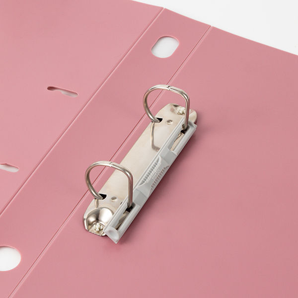 セキセイ ロックリングファイル D型2穴 A4タテ 背幅37mm ピンク F-522