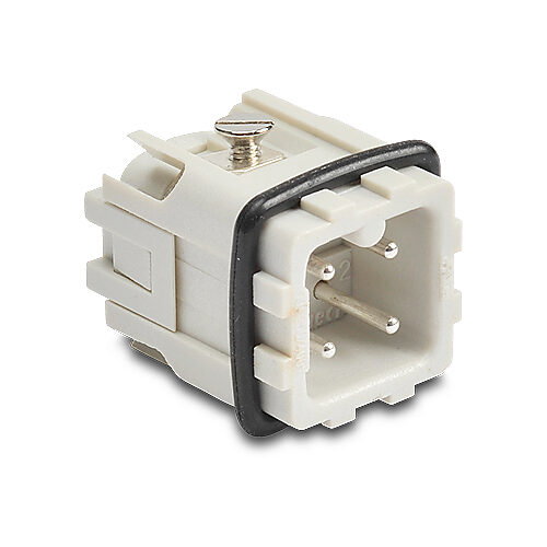 Male Insert: 3-pole, 10 amp, for ZIPport multi-wire housings (PN