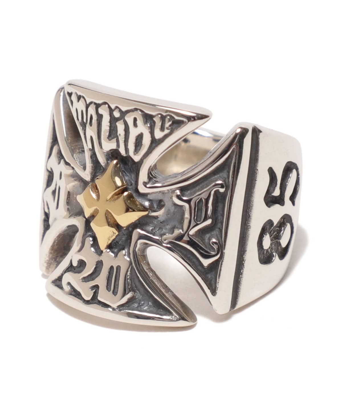 メタル製リボルバー アイボリー風グリップ 激鉄ワレあり メタル製