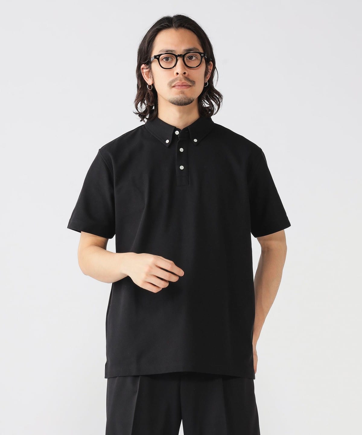 B:MING by BEAMS（ビーミング by ビームス）吸水速乾 鹿の子 ボタン