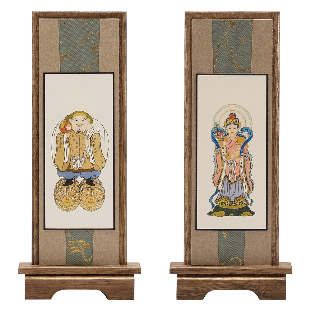 スタンド掛軸 日蓮宗の脇掛 鬼子母神・大黒天 | 仏壇・仏具 滝田商店
