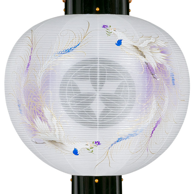 家紋入盆提灯 門提灯 尺三丸 鳳凰 9833-3 | 仏壇・仏具専門店 滝田商店