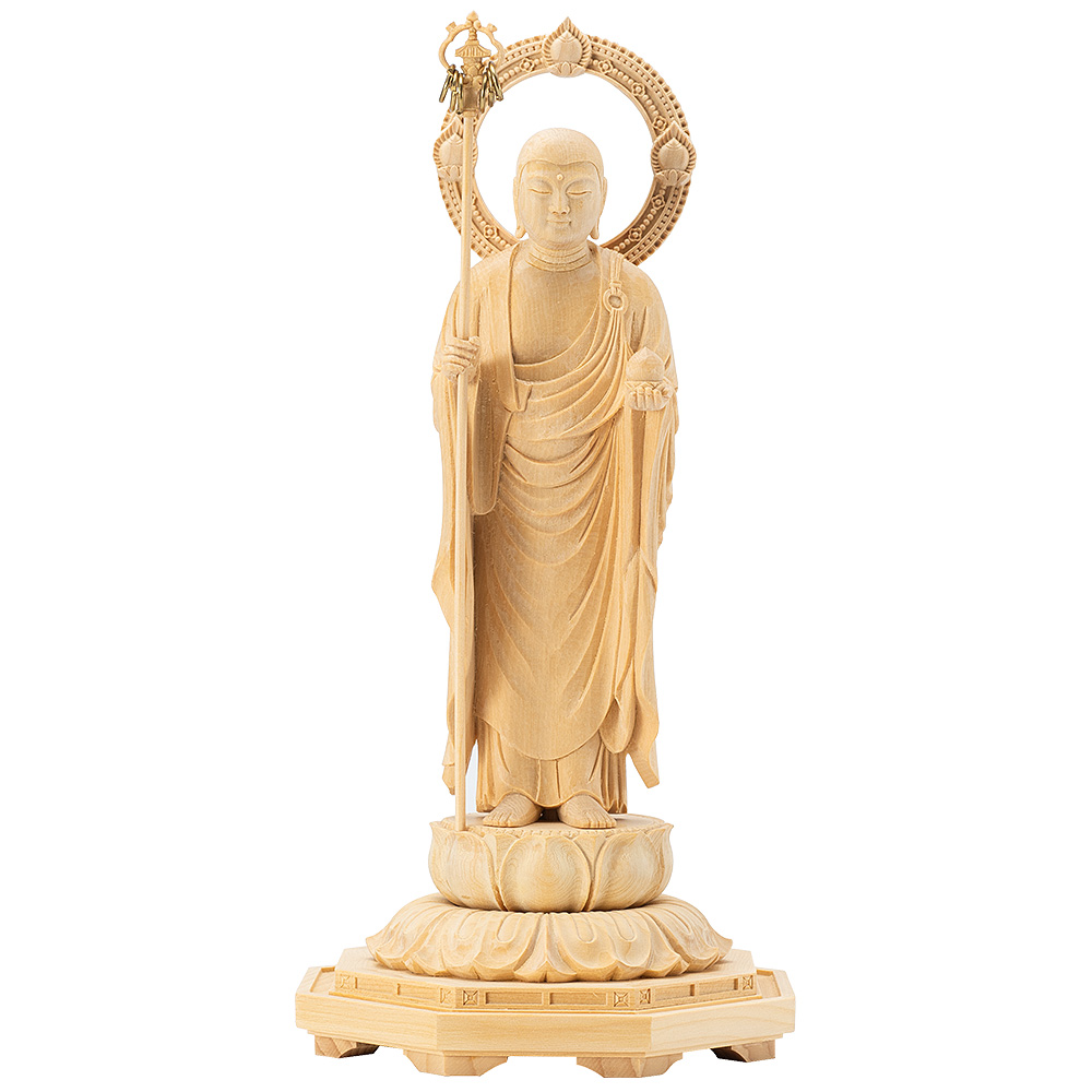 地蔵菩薩 榧製 八角台座 | 仏壇・仏具 滝田商店