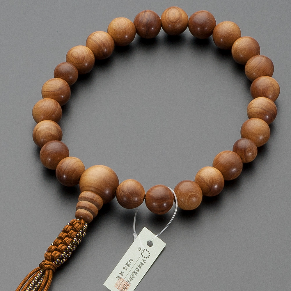 浄土真宗用本式数珠【男性用】 インド白檀 22玉 | 滝田商店