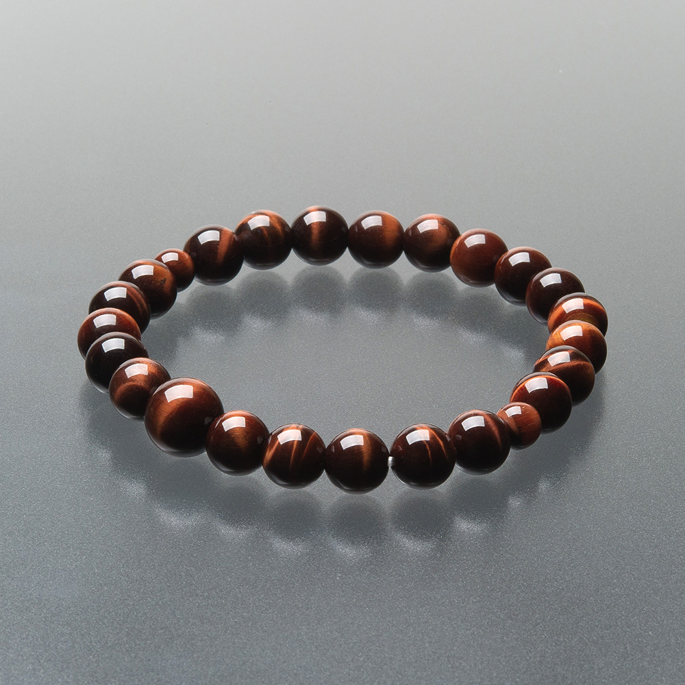 特選腕輪念珠 天然石ブレスレット 赤虎目石 8mm玉 | 滝田商店