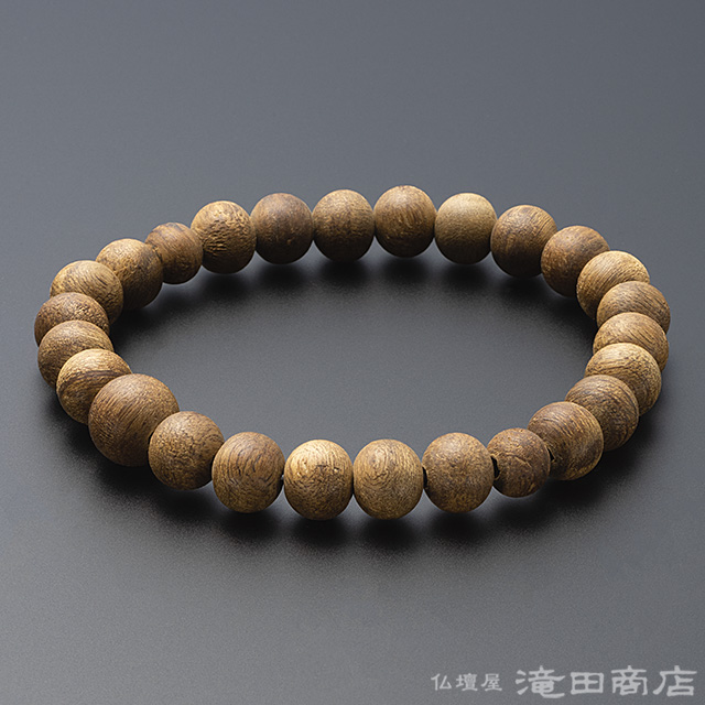 特選腕輪念珠 木玉ブレスレット 沈香（じんこう） 9mm玉（尺四玉
