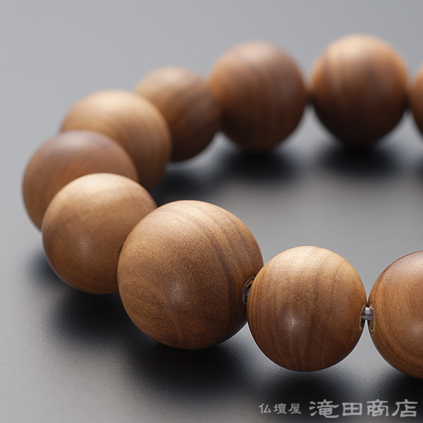 特選腕輪念珠 木玉ブレスレット インド白檀 16mm玉 | 滝田商店