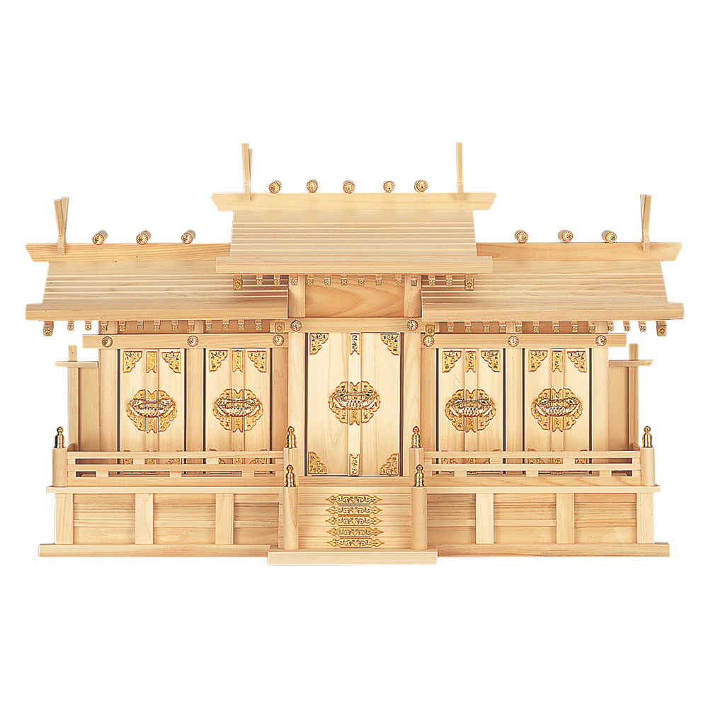 神棚（お宮） 屋根違い五社 小 | 神具専門店 滝田商店