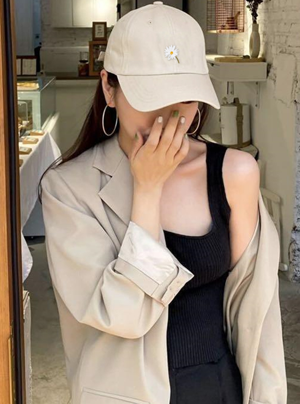 デイジー刺繍キャップ[dd254] | レディースファッション通販のグレイル