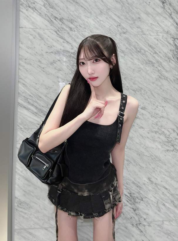 ポケットレザーショルダーバッグ[tr836] | レディースファッション通販