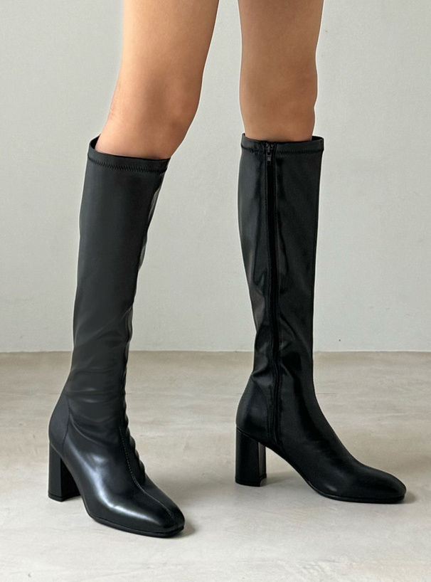 センターステッチレザーロングブーツ[zr1134] | レディース