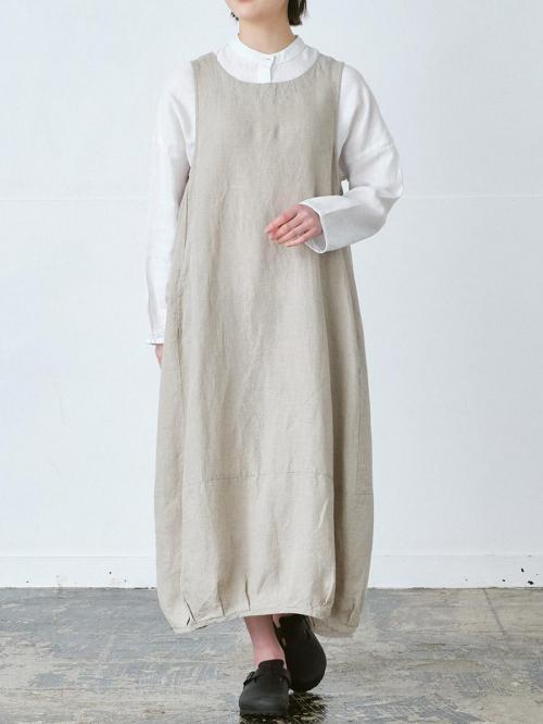 バルーンワンピース リネンオックス | OPノースリーブ | 【公式】D*g*y