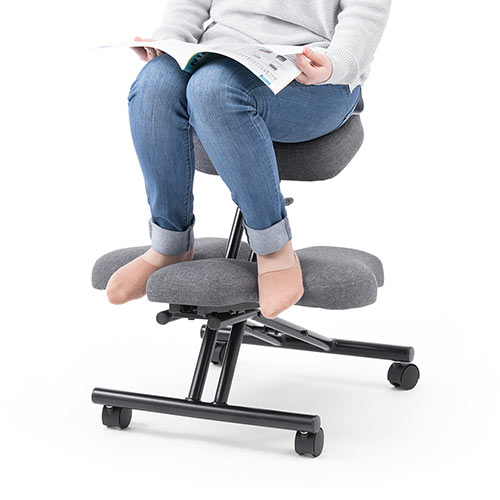 033)BALANS EASY バランスイージー 姿勢矯正椅子 ネイビー バランスラボ