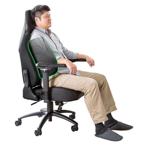 アウトレット】レザーチェア（ゲーミングチェア・リクライニング・傾斜