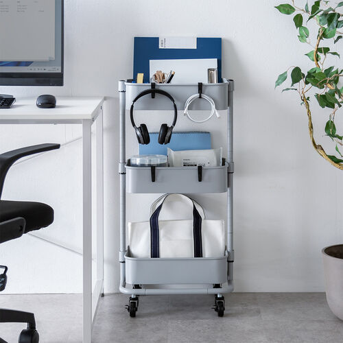 キッチンワゴン（マルチワゴン・幅39cm・耐荷重60kg・キャスター付