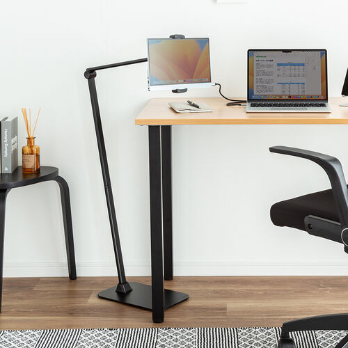 タブレット用フロアスタンド（アーム式・iPad・4～13インチ対応・角度