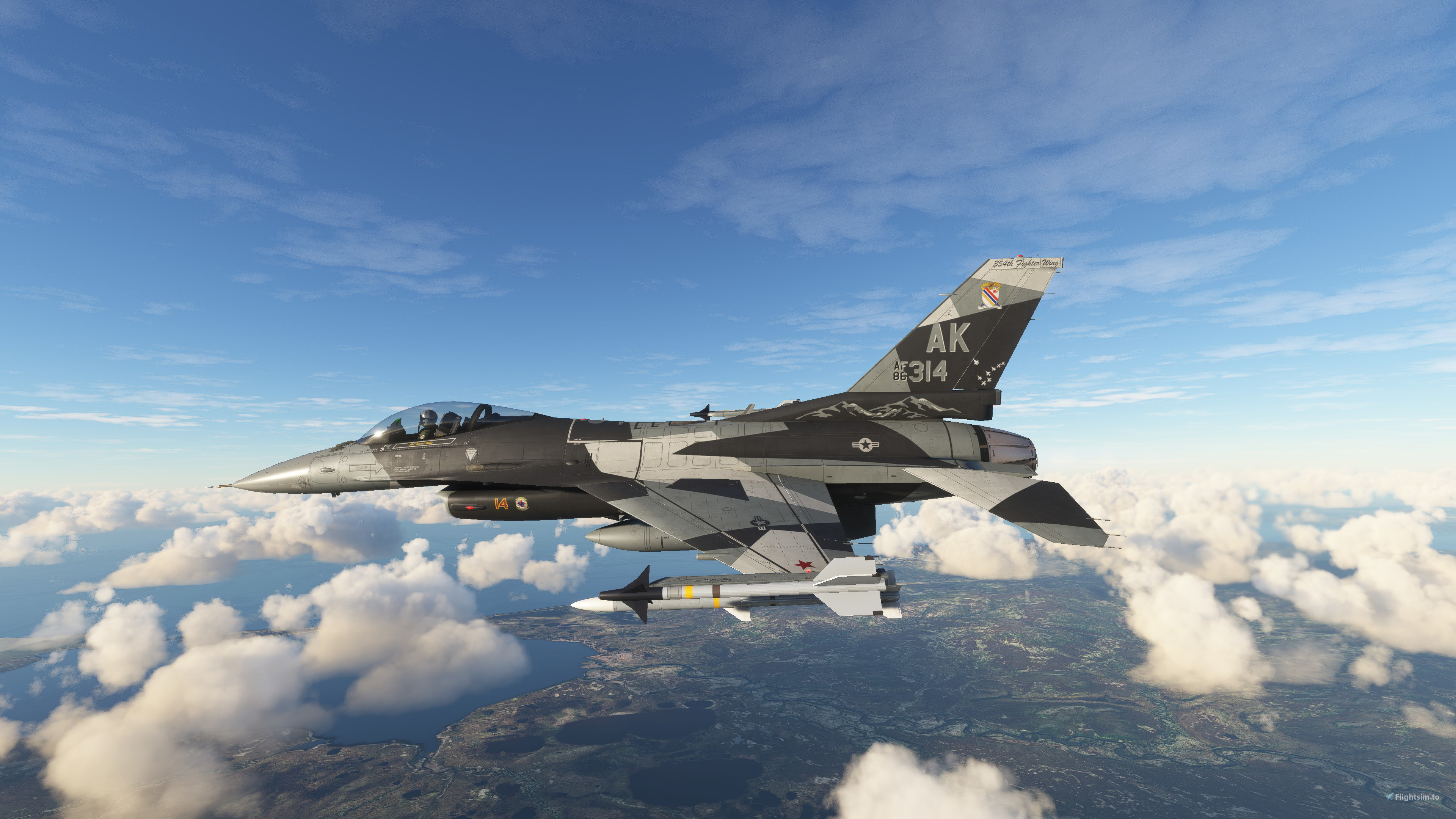 SC Designs F-16 PACAF 18th AGRS - Blue Foxes for Microsoft Flight