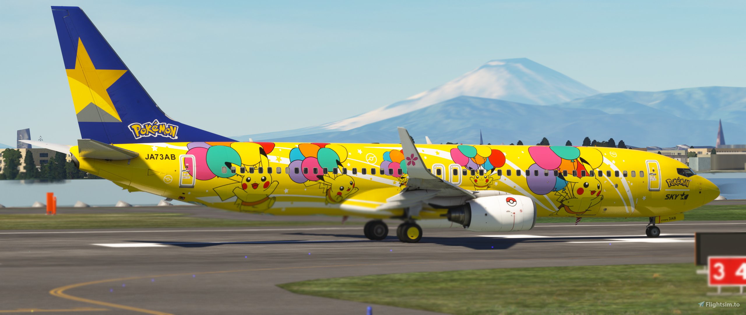 SKYMARK JA73AB Pikachu JET BC1 (2021) for Microsoft Flight