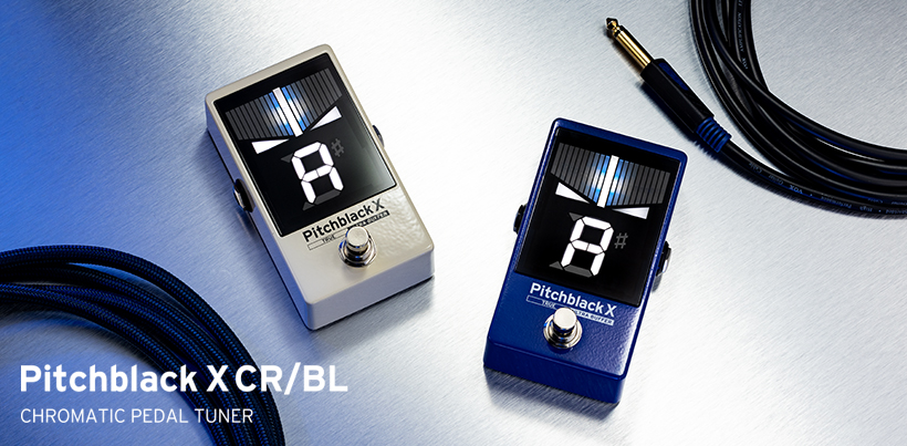 Pitchblack X CR/BL - CHROMATIC PEDAL TUNER | KORG (Japan)