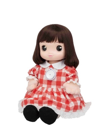 顔認識機能搭載のシニア向けコミュニケーション人形「うちのあまえんぼ