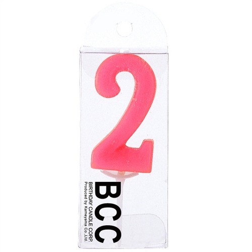 カメヤマ ナンバーキャンドルパステル 2番｜【ハンズネットストア】