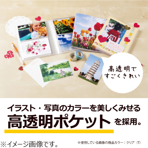セキセイ パックン ポストカードホルダー高透明 PKH－7482 クリア