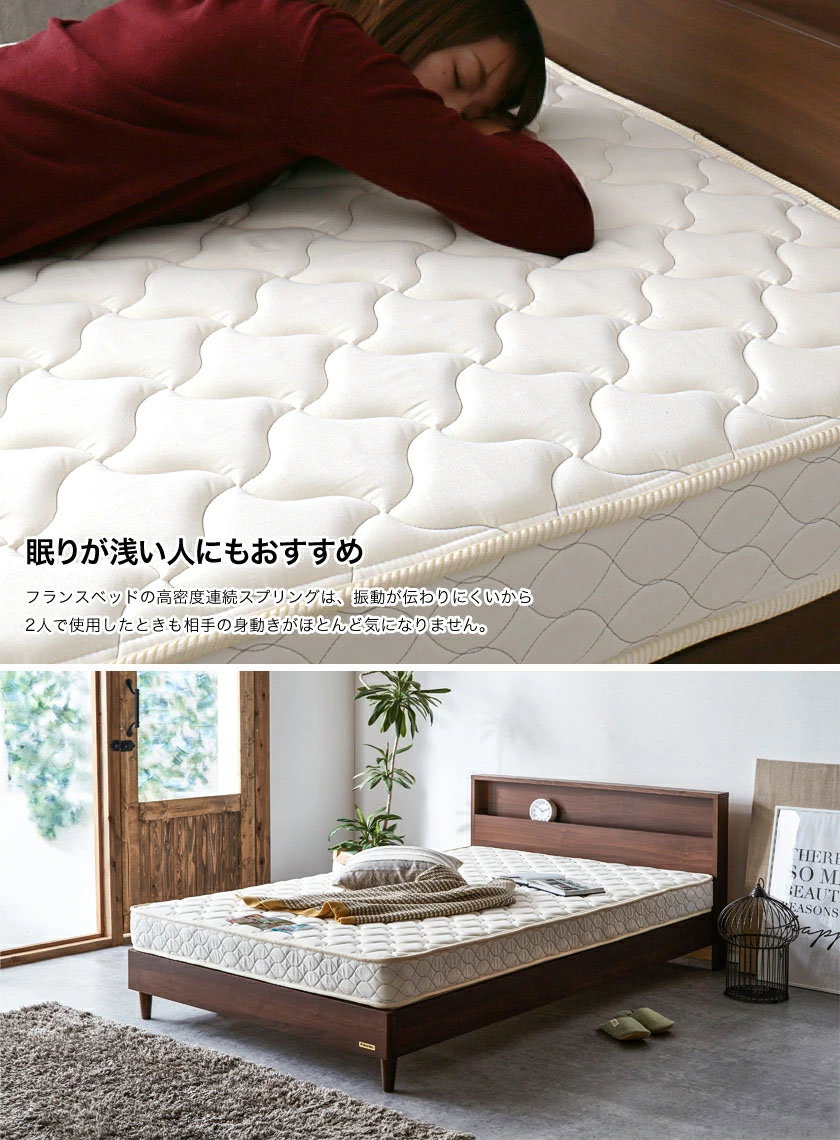 フランスベッド ツインサポートスプリングマットレスのみ セミダブル
