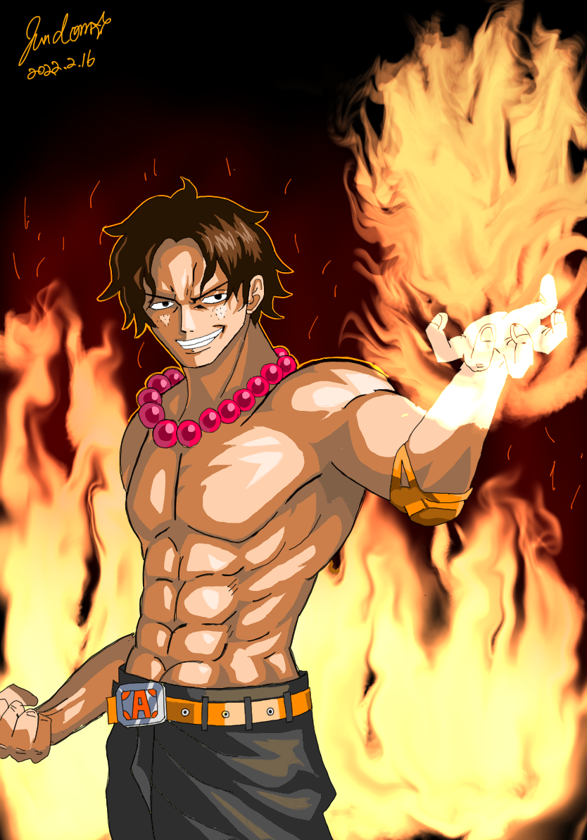 火拳のエース・ワンピース - ibisPaint