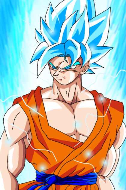 ドラゴンボール超 スーパーサイヤ人ブルー 孫悟空 - ibisPaint