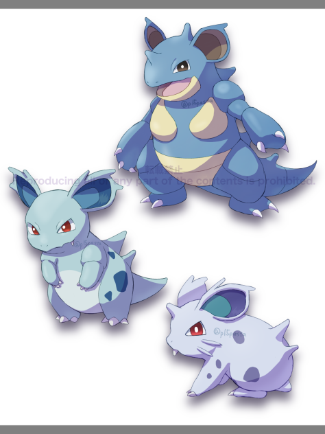 ニドラン♀ニドリーナニドクイン - ibisPaint