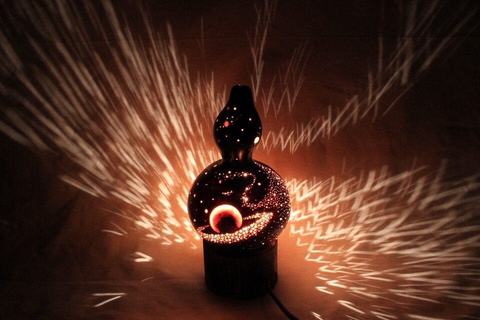 ひょうたんランプ【宇宙】tk-6 | iichi 日々の暮らしを心地よくする