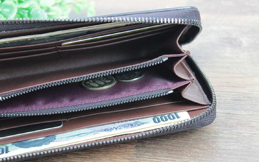 本革 花柄手彫りレザーカービングロングウォレット | iichi 日々の