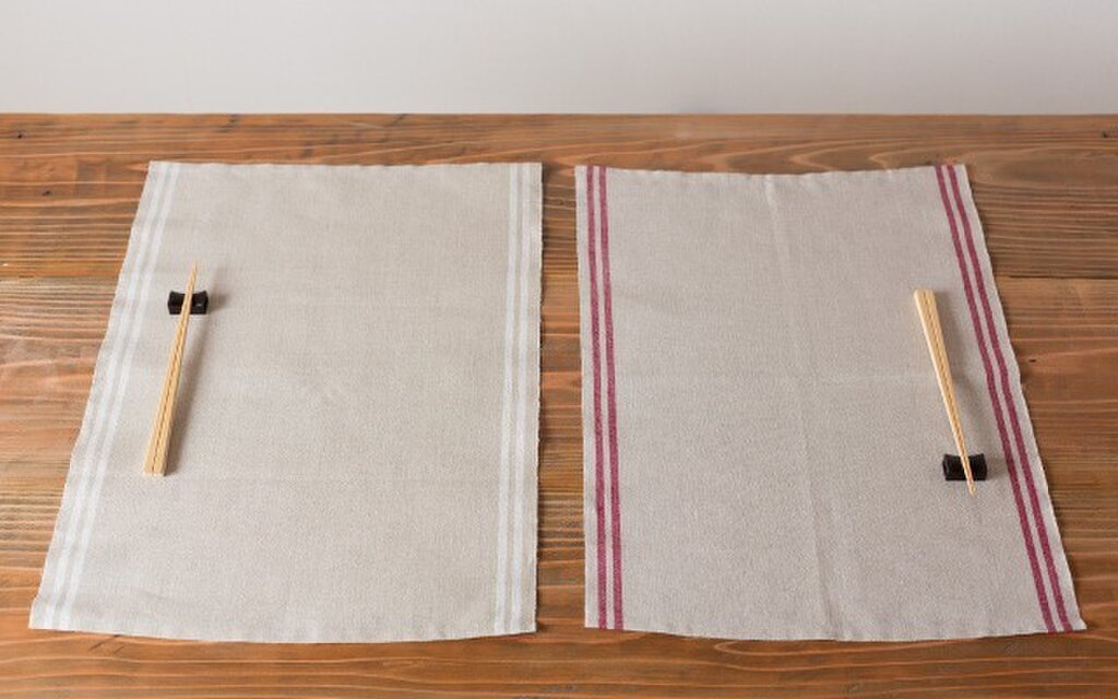 新柄無地追加】日本の職人が織るリネンキッチンクロス（全11色