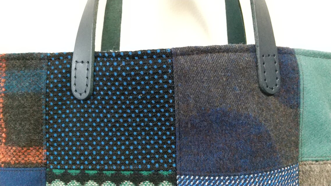 ウールのパッチワークバッグ | iichi 日々の暮らしを心地よくする