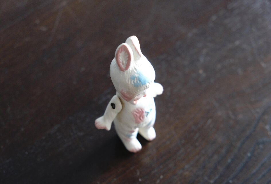 ビスク ドール ミニョネット 女の子 うさぎ フランス アンティーク