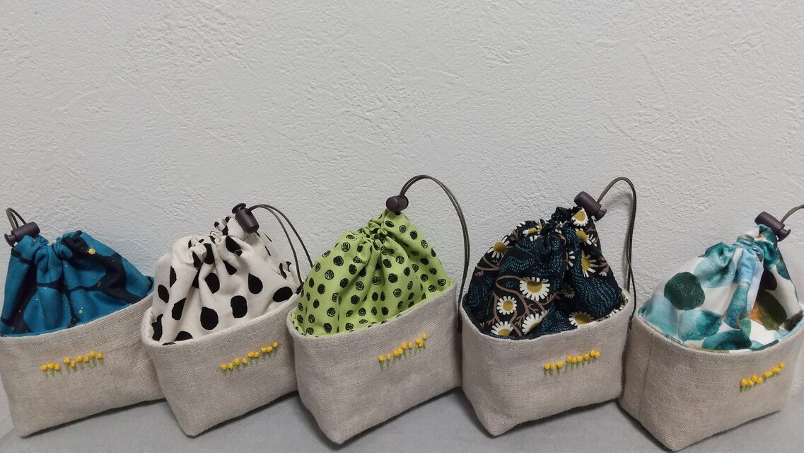 ミニミニ巾着 5－5 | iichi 日々の暮らしを心地よくするハンドメイド