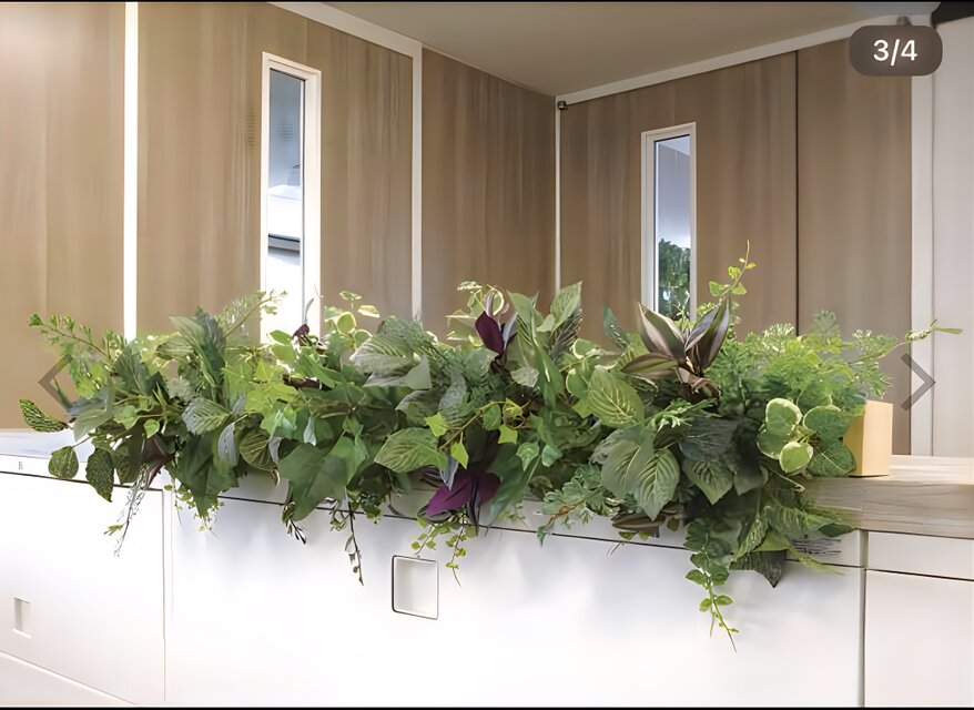 光触媒 人工観葉植物 ウォールグリーン フェイクグリーン 壁掛けウッド