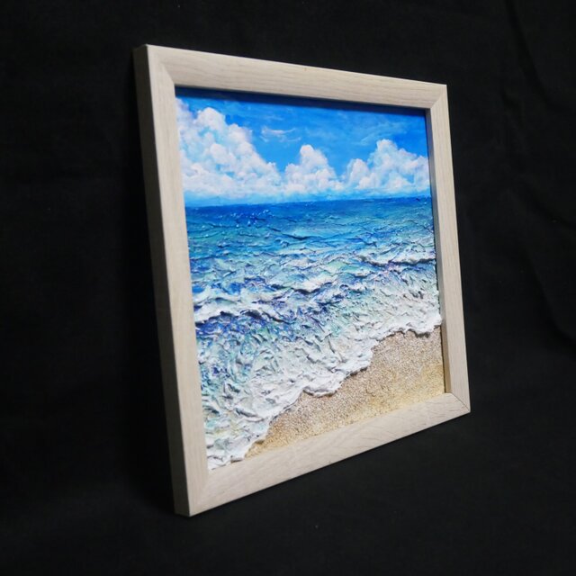 油絵 【真夏の海】 | iichi 日々の暮らしを心地よくするハンドメイドや