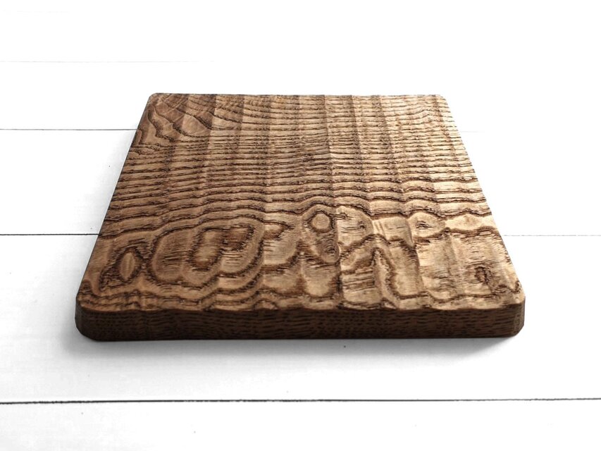 小ぶりの我谷盆 栗渋染め | iichi 日々の暮らしを心地よくする