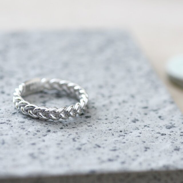 Braid 編み込み リング シルバー925 | iichi 日々の暮らしを心地よく