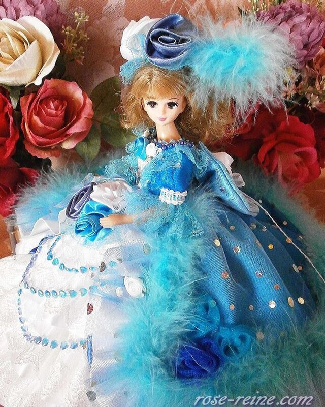 ブルーローズ 煌めきの王妃 クリスタルドールドレス | iichi 日々の