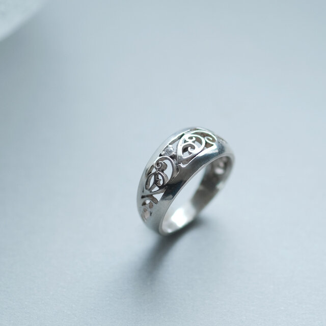 唐草 透かし リング シルバー925 | iichi 日々の暮らしを心地よくする