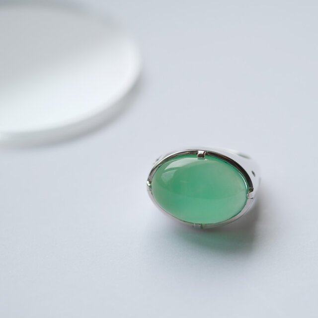 オーストラリア翡翠 大ぶり リング シルバー925 | iichi 日々の暮らし