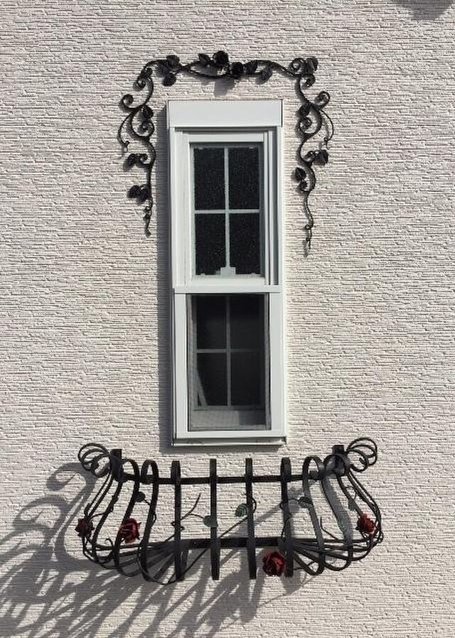 国産☆ アイアン製 薔薇のフラワーボックス W100cm プランター 鉄製